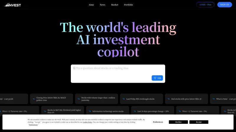 Homepage of ainvest