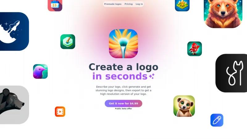 Homepage of applogocreator