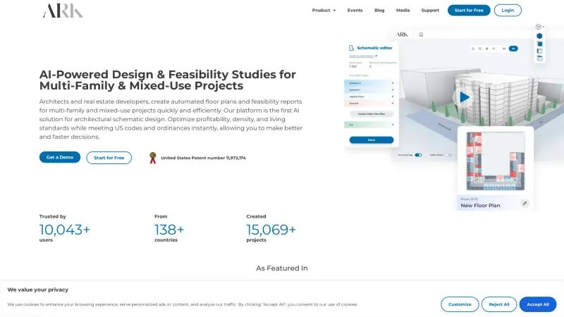 Homepage of arkdesign