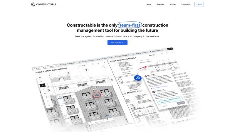 Homepage of constructable