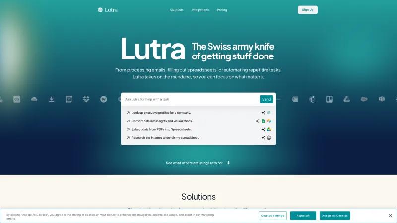 Homepage of lutra