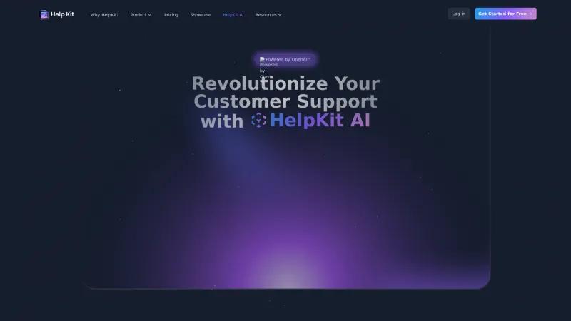 Homepage of helpkit