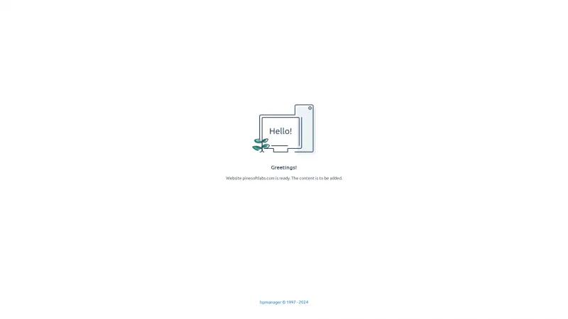 Homepage of pinesoftlabs