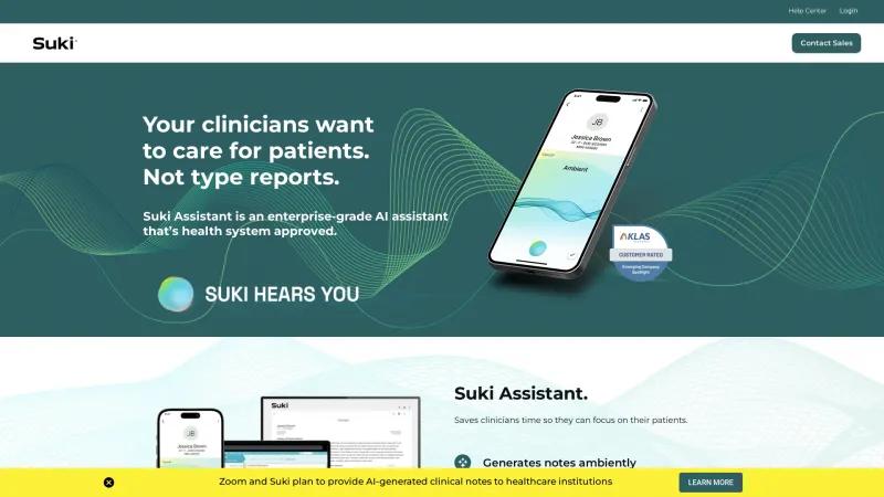 Homepage of suki