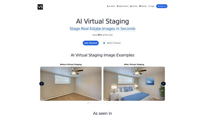 Homepage of virtualstaging