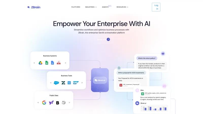 Homepage of zbrain