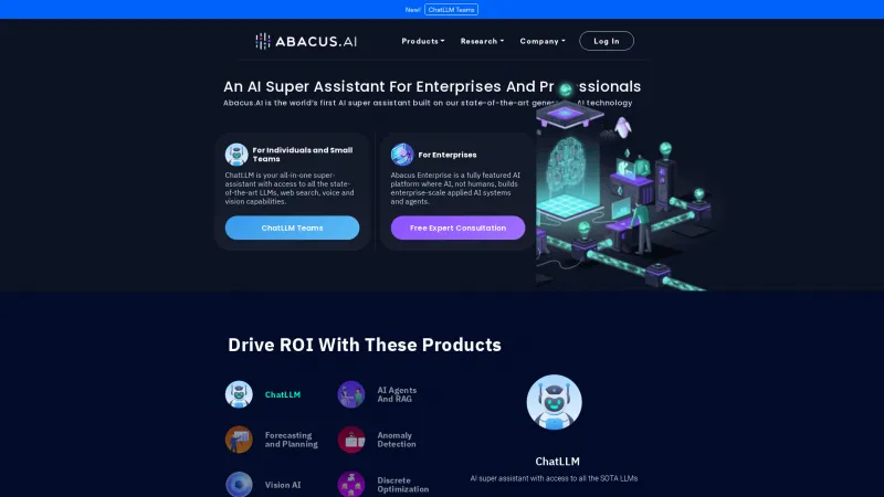 Homepage of abacus