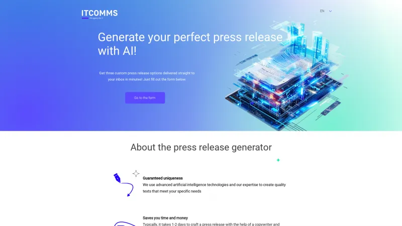 Homepage of itcomms