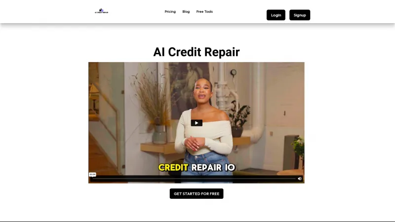 Homepage of aicreditrepair