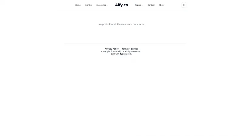 Homepage of aify