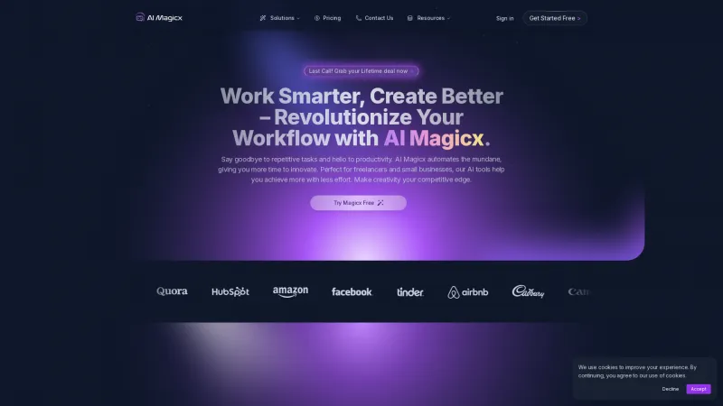 Homepage of aimagicx