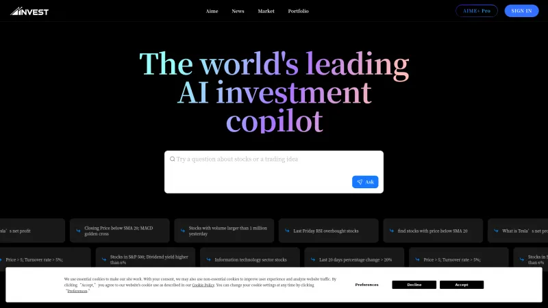 Homepage of ainvest