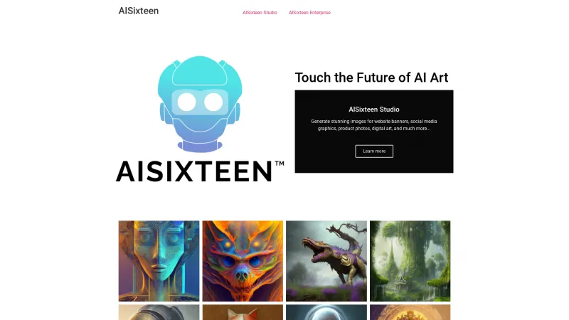 Homepage of aisixteen