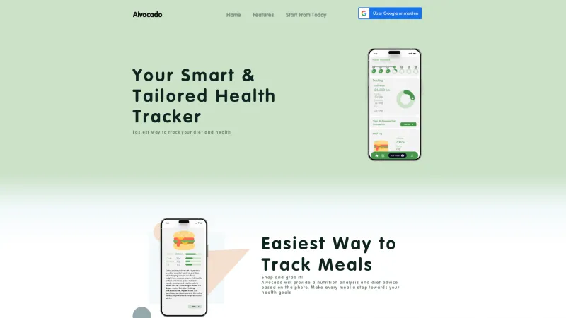 Homepage of aivocado