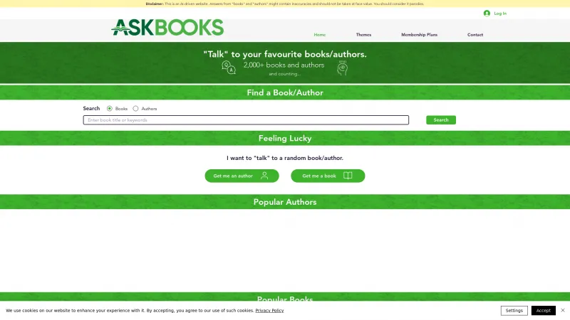 Homepage of askbooks