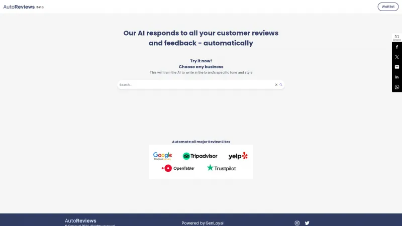 Homepage of autoreviews