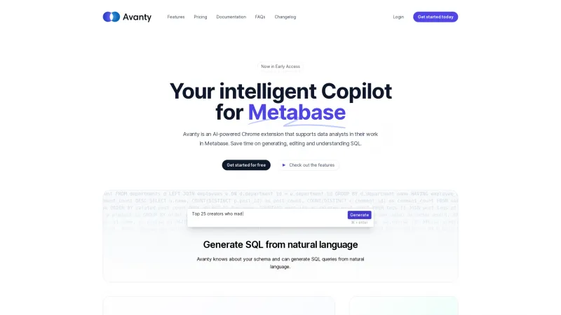 Homepage of avanty