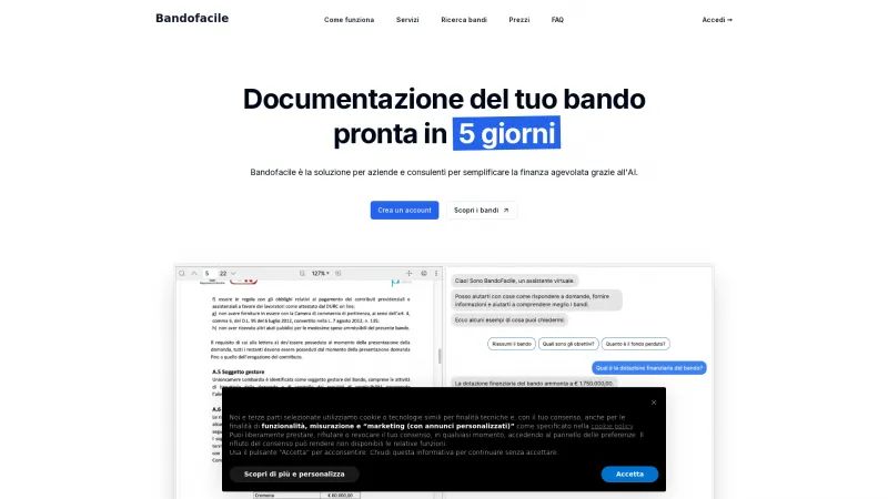 Homepage of bandofacile