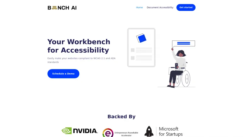 Homepage of bench-ai