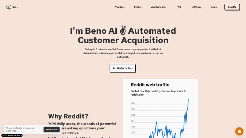 Homepage of beno