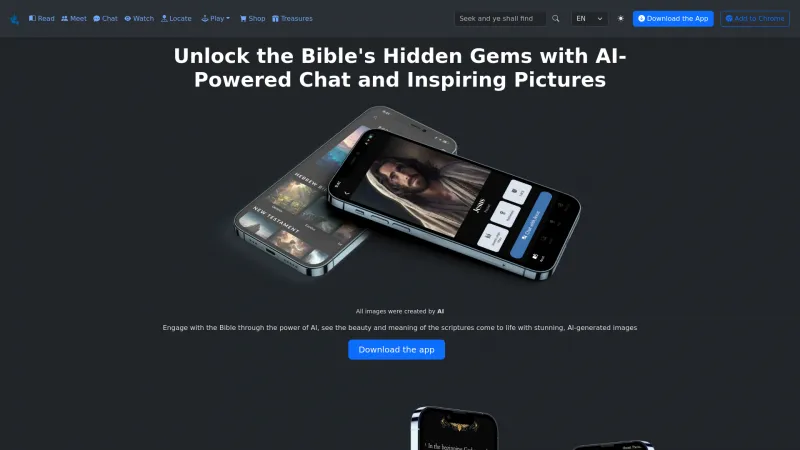 Homepage of biblepics