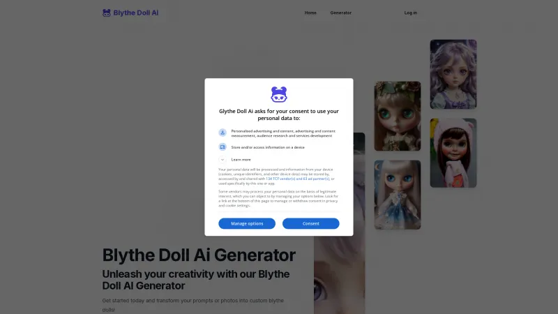 Homepage of blythedollai