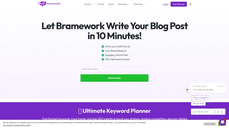 Homepage of bramework