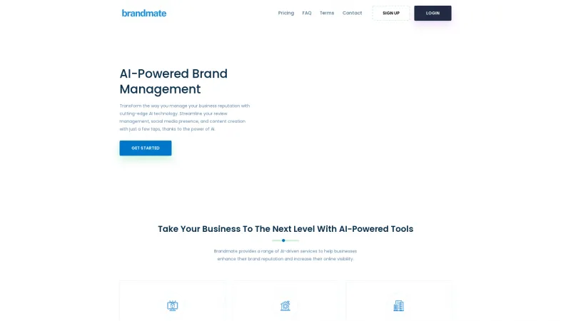 Homepage of brandmate