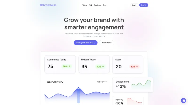 Homepage of brandwise