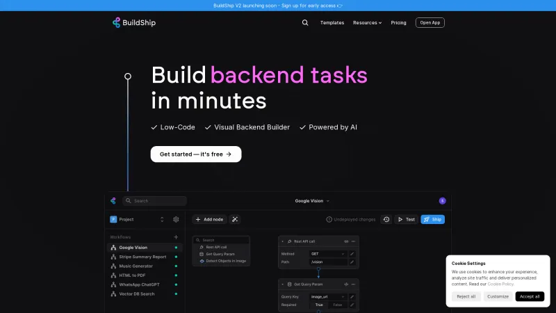 Homepage of buildship