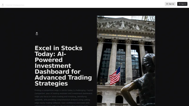 Homepage of capitalcompanion