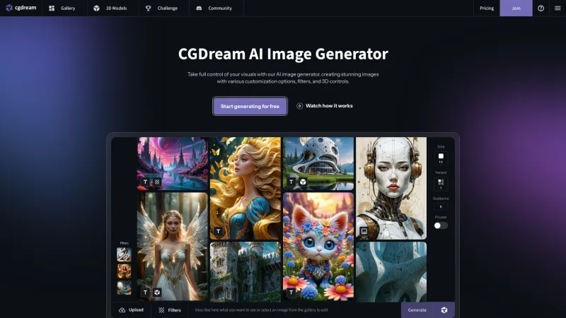 Homepage of cgdream