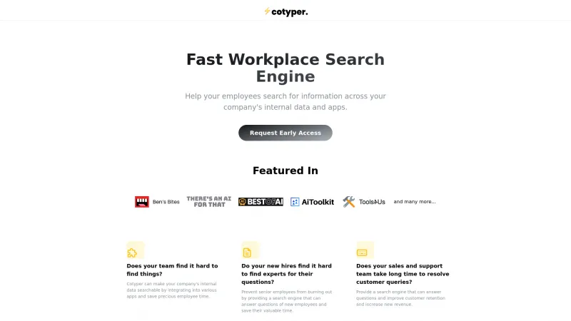 Homepage of cotyper