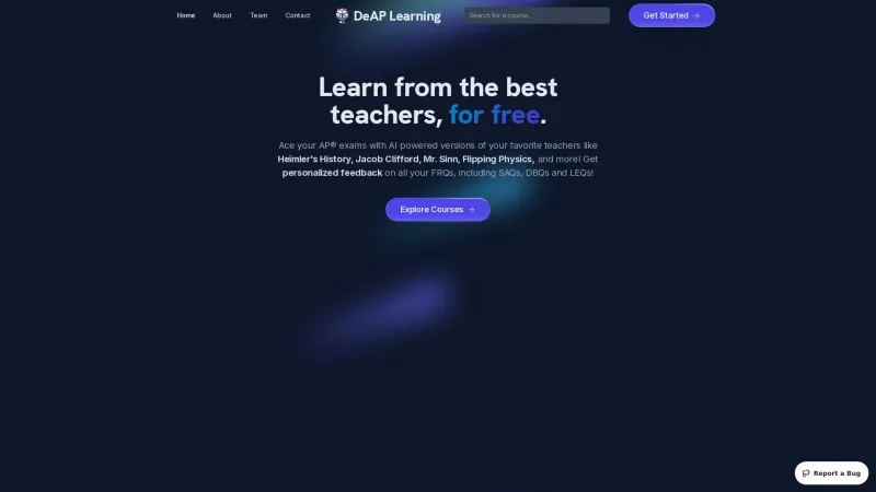 Homepage of deaplearning