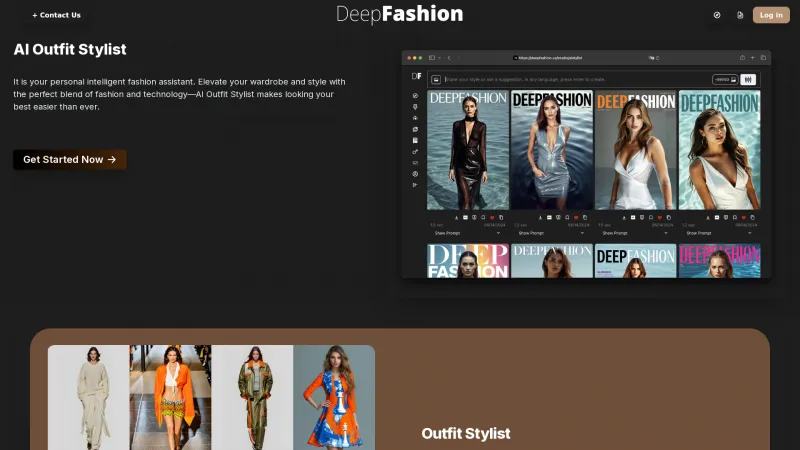 Homepage of deepfashion