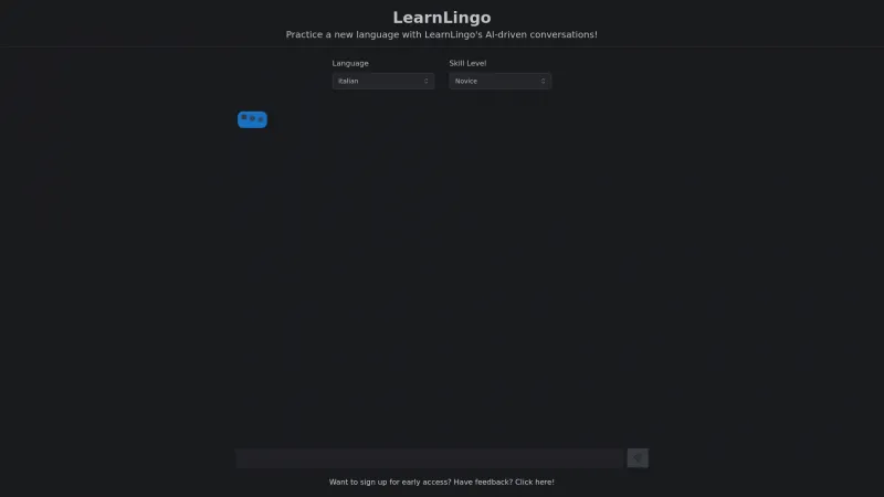 Homepage of learnlingo