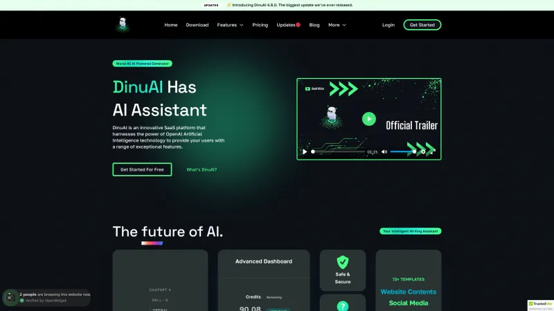 Homepage of dinuai