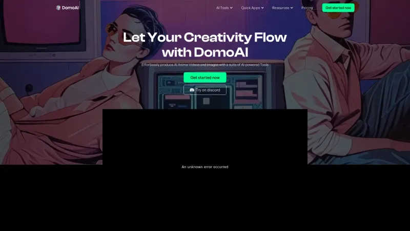 Homepage of domoai