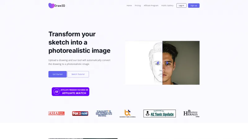 Homepage of draw3d