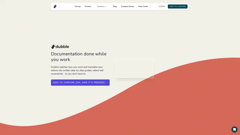 Homepage of dubble