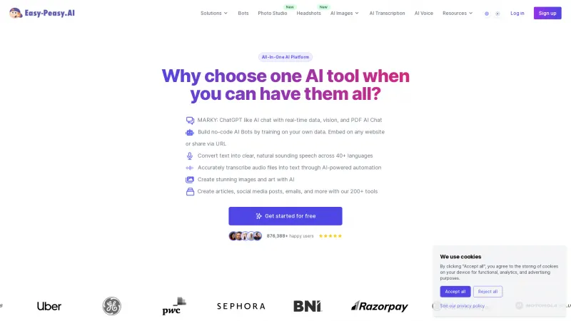 Homepage of easy-peasy