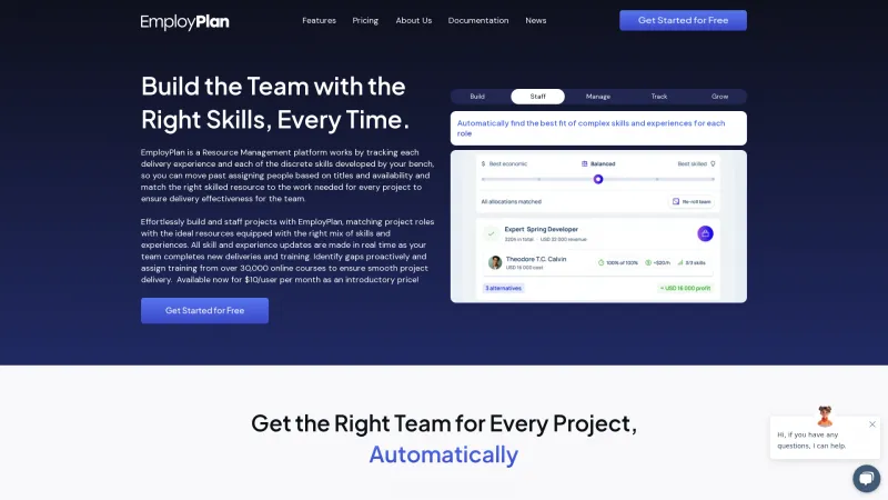 Homepage of employplan