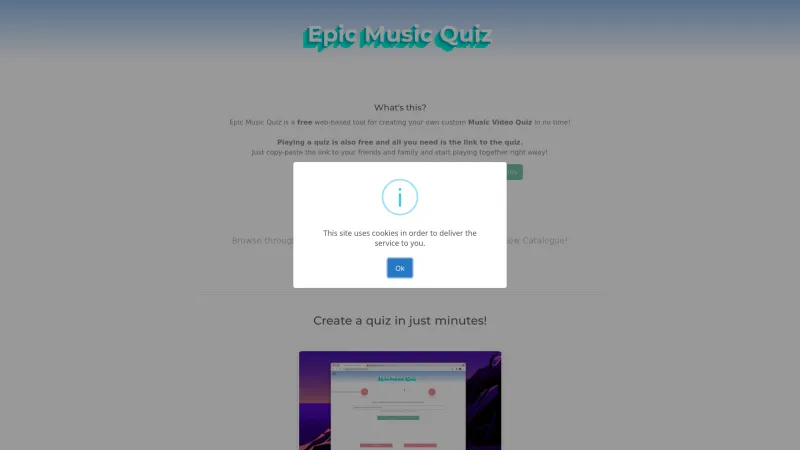 Homepage of epicmusicquiz