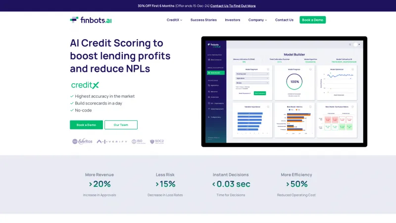 Homepage of finbots