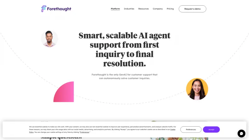 Homepage of forethought