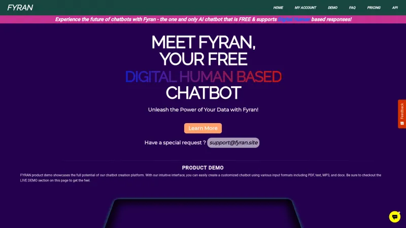 Homepage of fyran