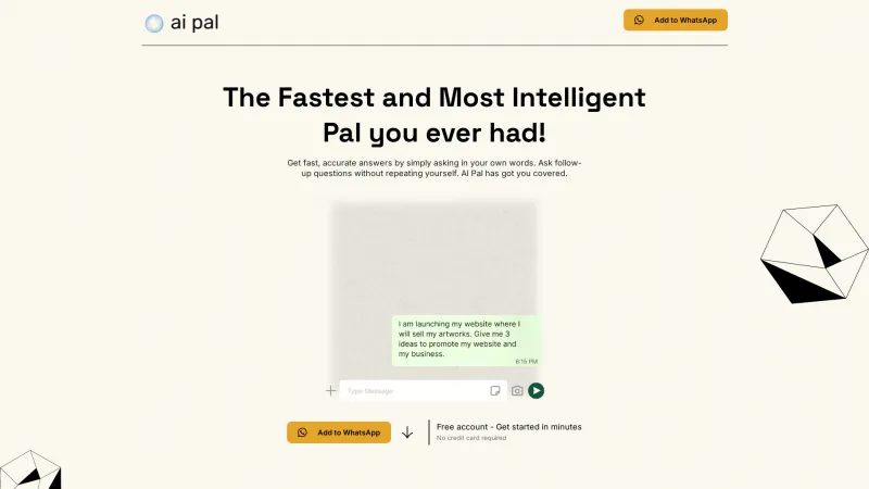 Homepage of getaipal