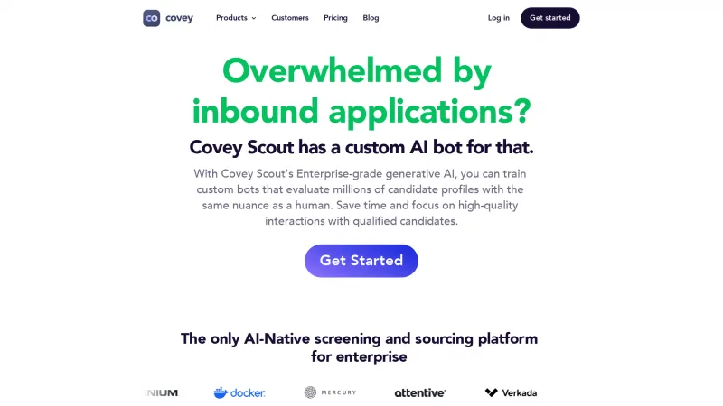 Homepage of getcovey