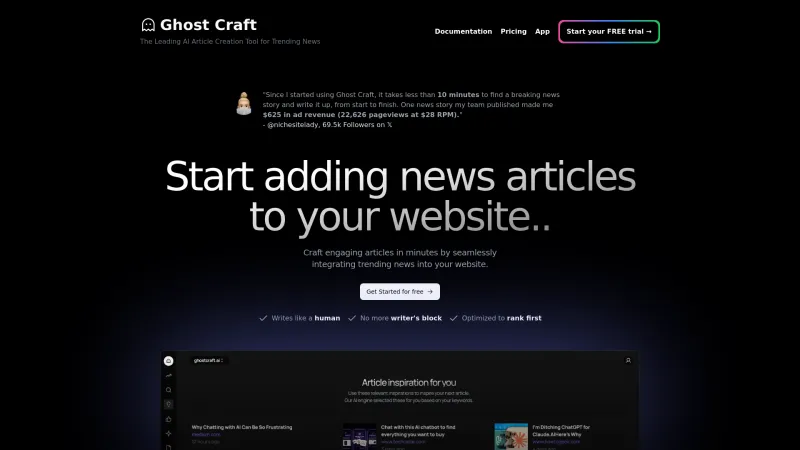 Homepage of ghostcraft