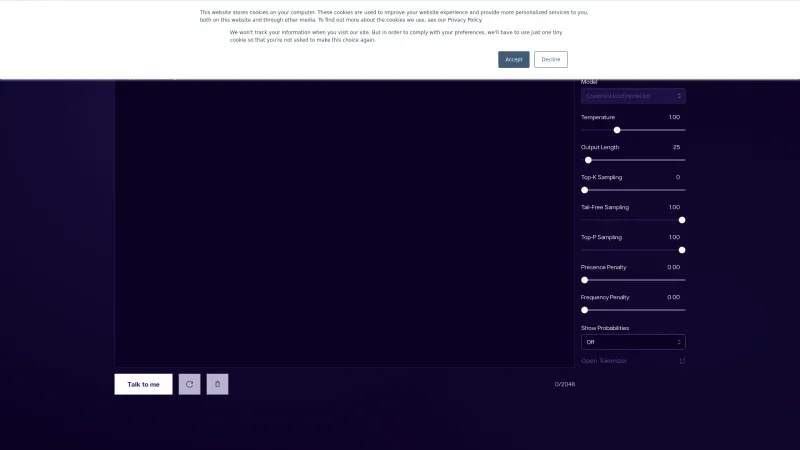 Homepage of goose